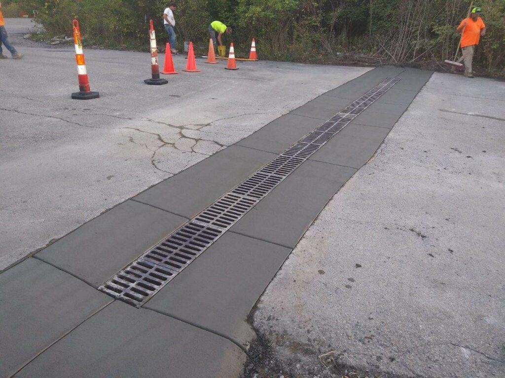 Parking Lot Drainage Grate Repaired